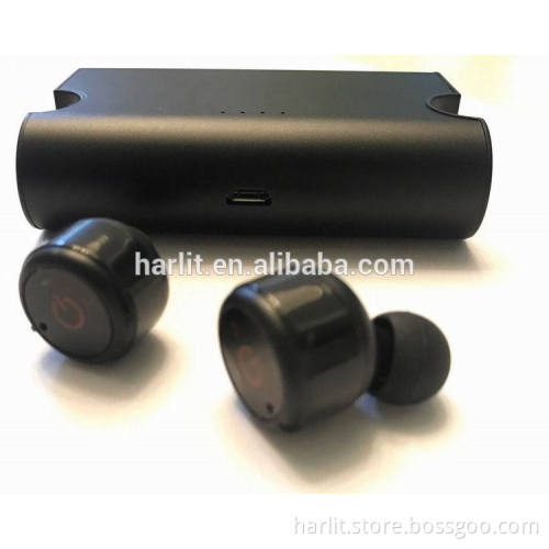 2017 Best Audio Invisible In-Ear Wireless Bluetooth Headset Headphone with Microphone Sweatproof CVC 6.0 Noise Cancelling